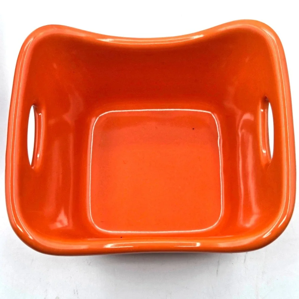 Rachael Ray Bubble & Brown Ramekins 10 oz Dipping Cups Red Blue Yellow Orange